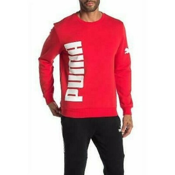 PUMA Other - Puma Big Logo Pullover Sweatshirt Mens Large
